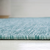 Dhuli Modern Minimalist Radius Corner Solid Indoor/Outdoor Area Rug