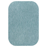 Dhuli Modern Minimalist Radius Corner Solid Indoor/Outdoor Area Rug
