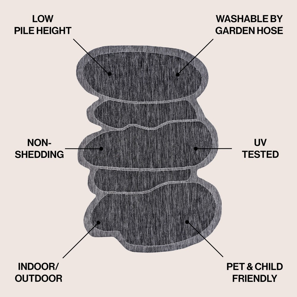 Dity Modern Rustic Abstract Indoor/Outdoor Area Rug