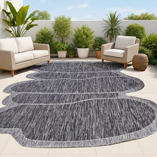 Dity Modern Rustic Abstract Indoor/Outdoor Area Rug