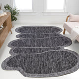 Dity Modern Rustic Abstract Indoor/Outdoor Area Rug