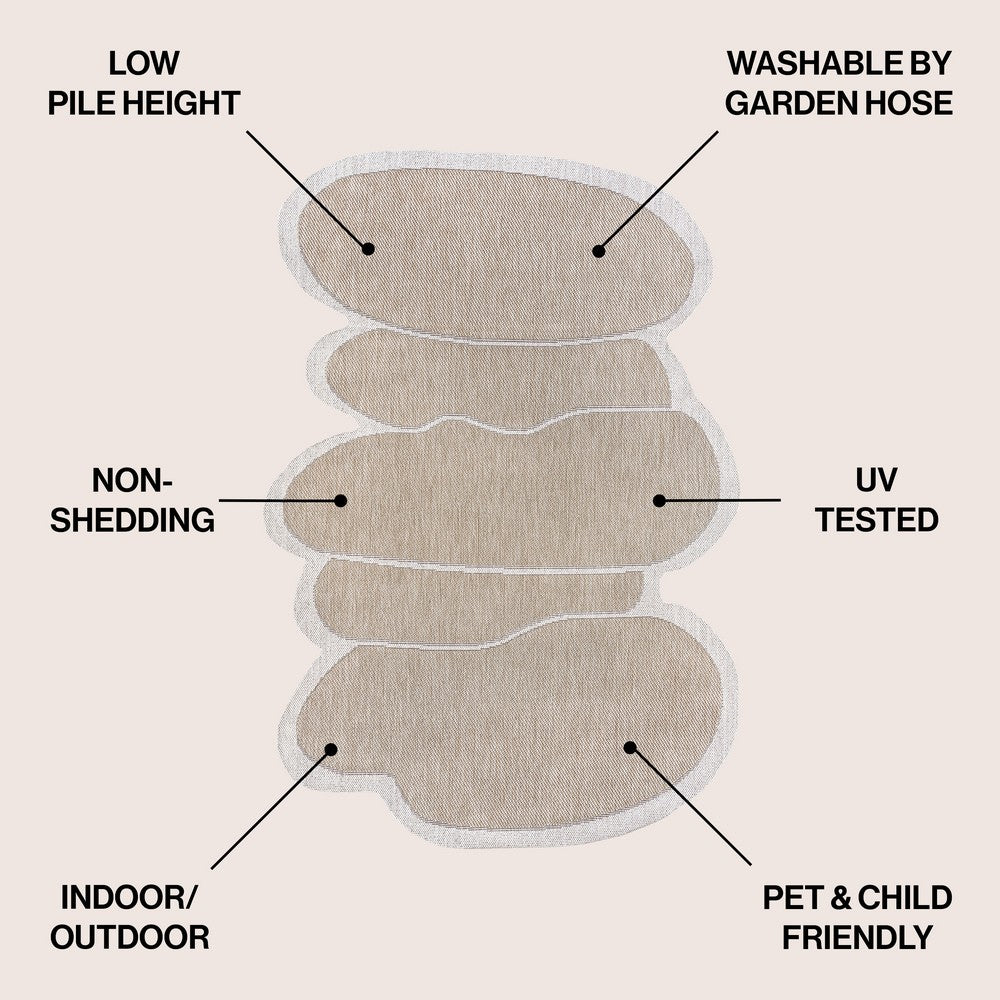 Dity Modern Rustic Abstract Indoor/Outdoor Area Rug