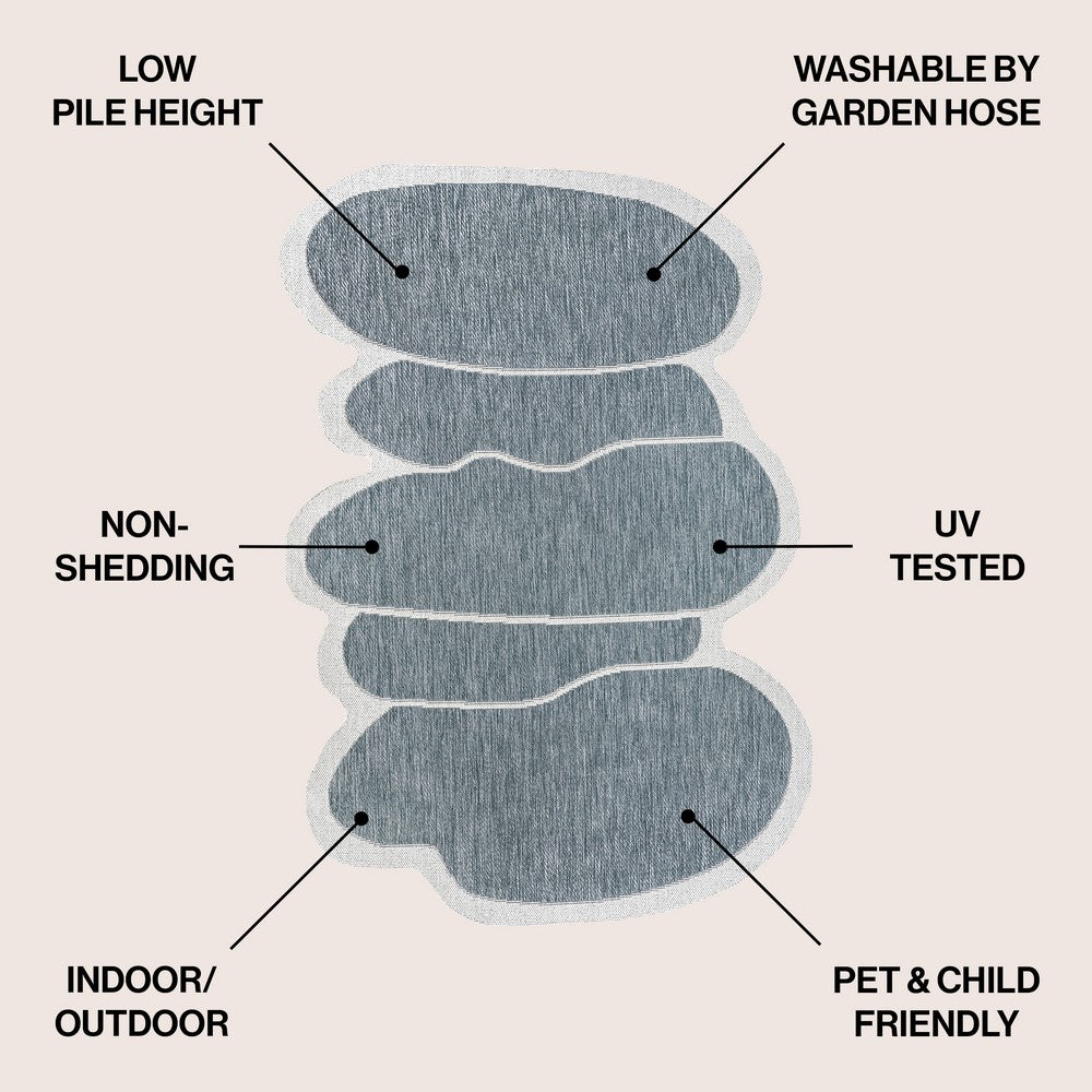 Dity Modern Rustic Abstract Indoor/Outdoor Area Rug