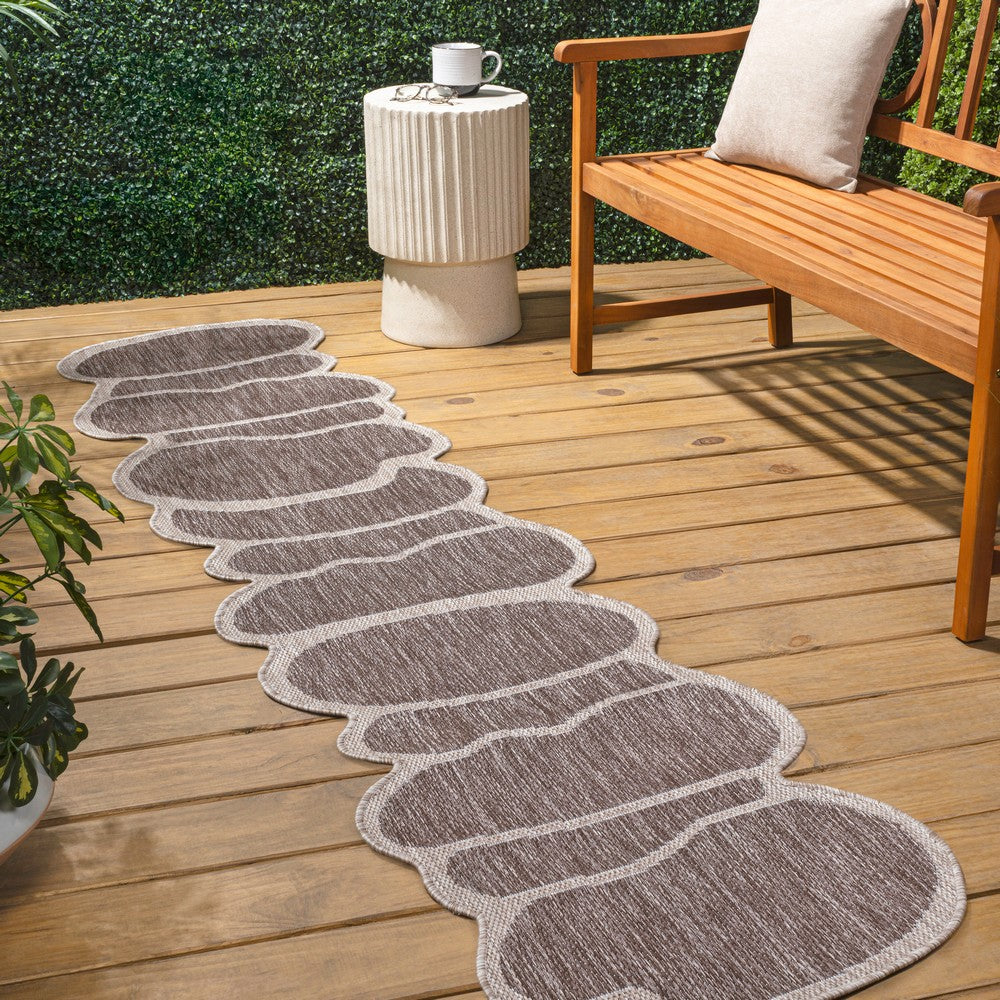 Dity Modern Rustic Abstract Indoor/Outdoor Area Rug