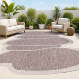 Dity Modern Rustic Abstract Indoor/Outdoor Area Rug