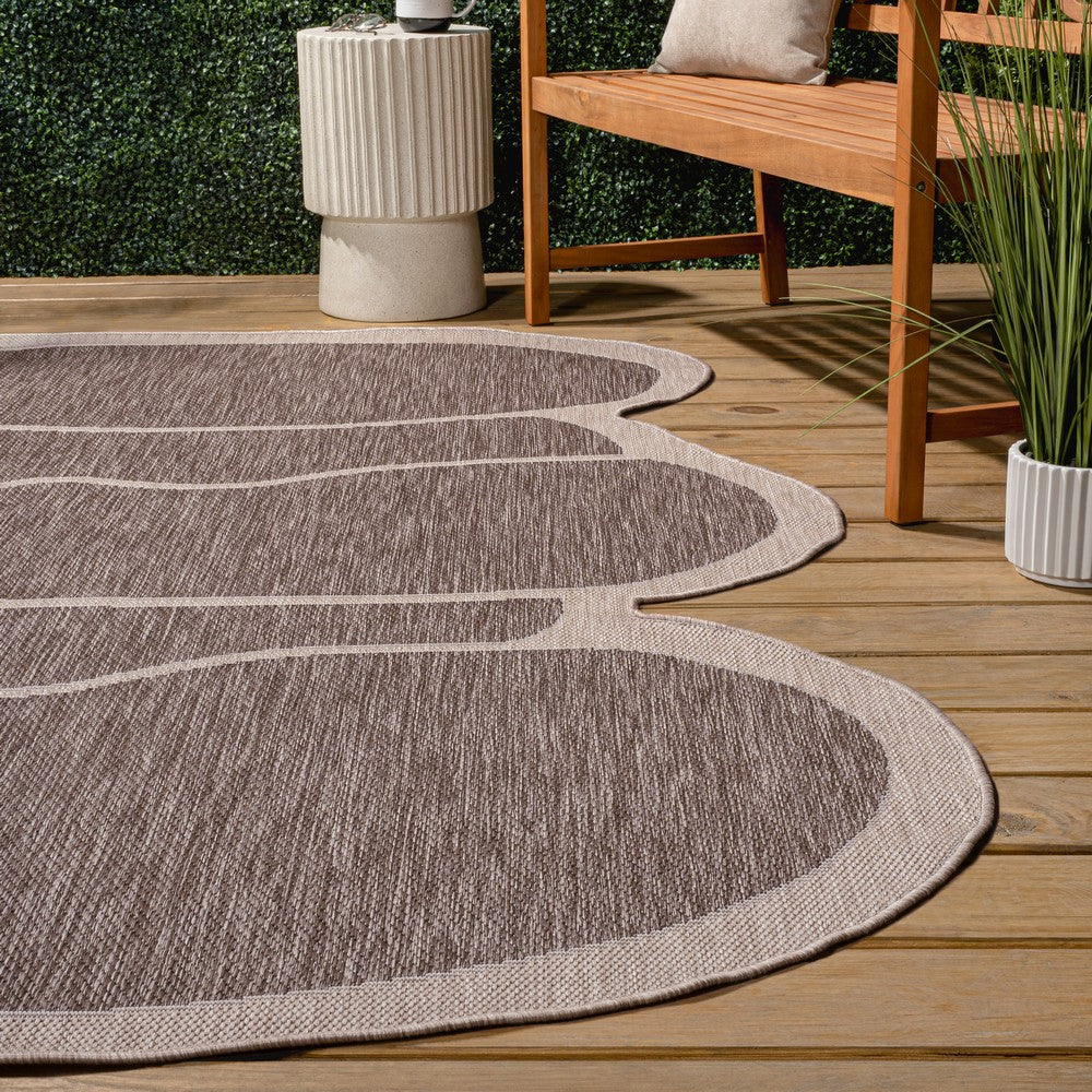 Dity Modern Rustic Abstract Indoor/Outdoor Area Rug