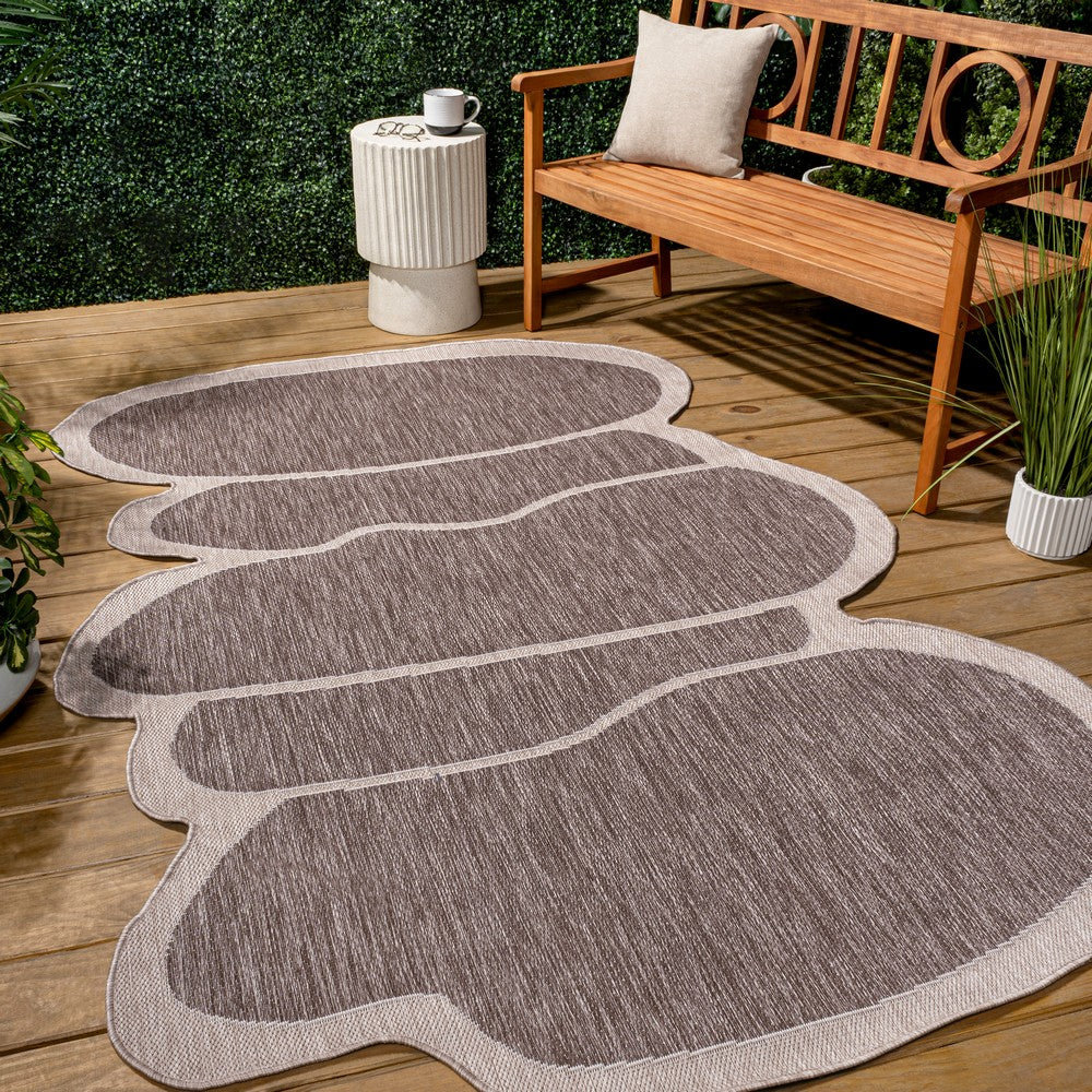 Dity Modern Rustic Abstract Indoor/Outdoor Area Rug