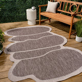 Dity Modern Rustic Abstract Indoor/Outdoor Area Rug