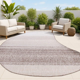 Dhiren Modern Rustic Organic Curve Indoor/Outdoor Area Rug