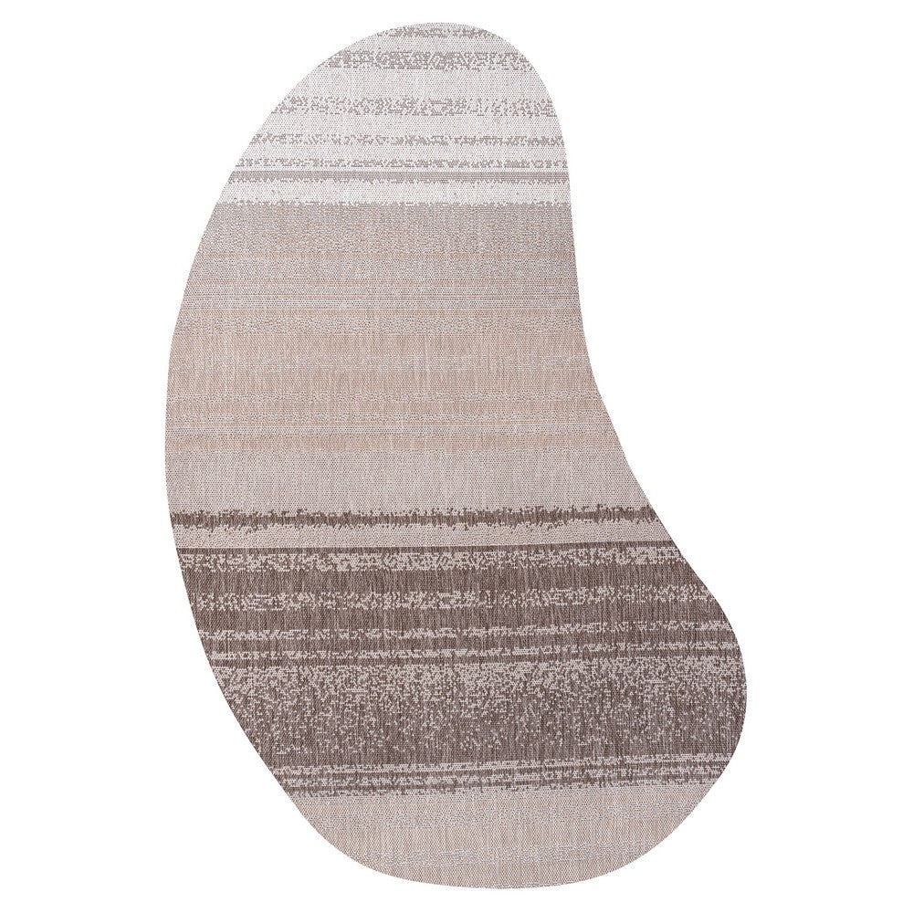 Dhiren Modern Rustic Organic Curve Indoor/Outdoor Area Rug