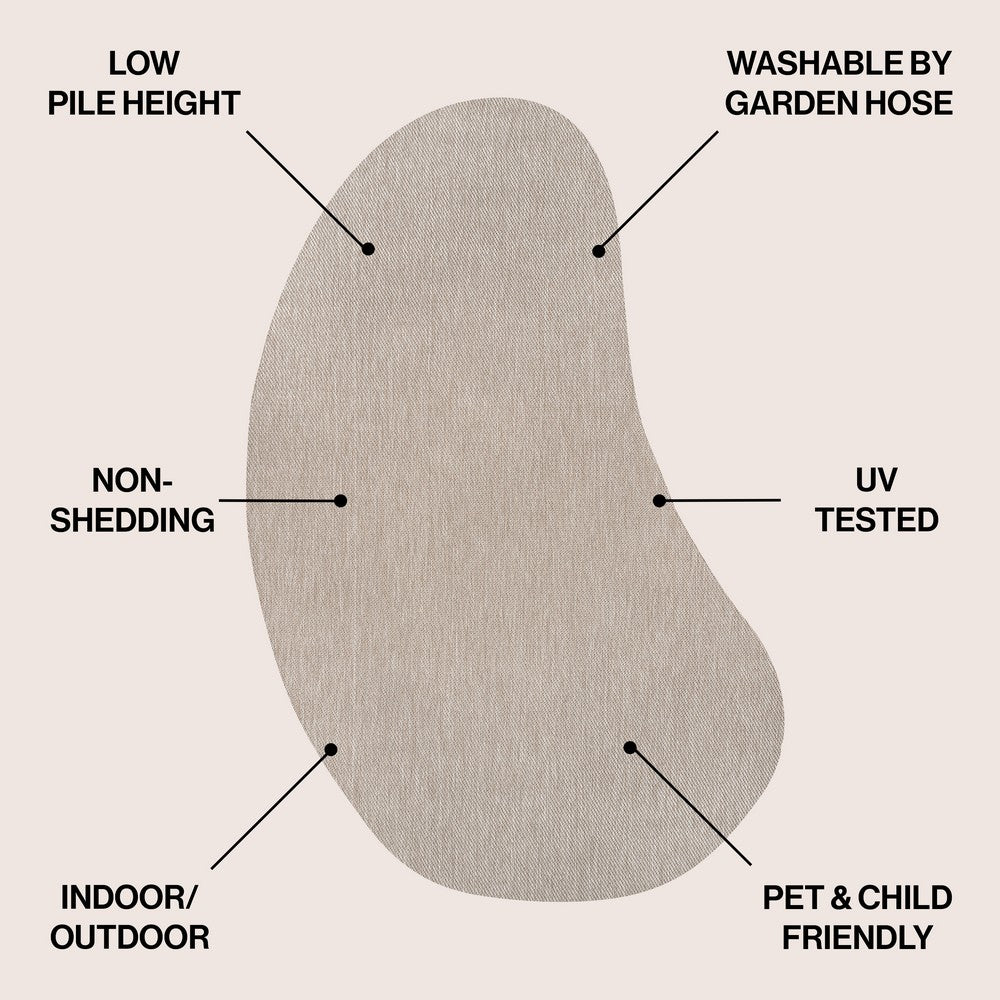 Dhiren Modern Rustic Organic Curve Indoor/Outdoor Area Rug