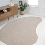 Dhiren Modern Rustic Organic Curve Indoor/Outdoor Area Rug