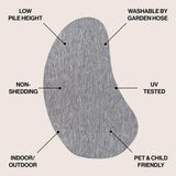 Dhiren Modern Rustic Organic Curve Indoor/Outdoor Area Rug