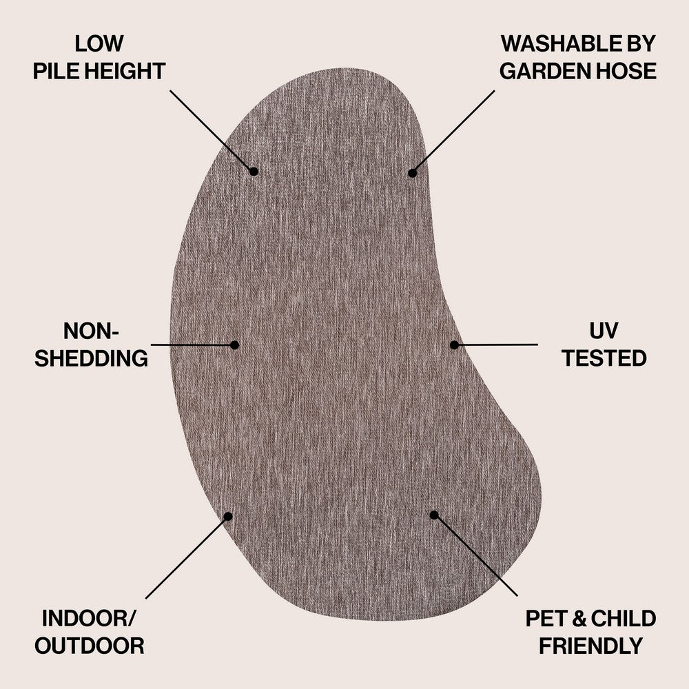 Dhiren Modern Rustic Organic Curve Indoor/Outdoor Area Rug