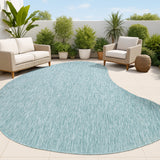 Dhiren Modern Rustic Organic Curve Indoor/Outdoor Area Rug