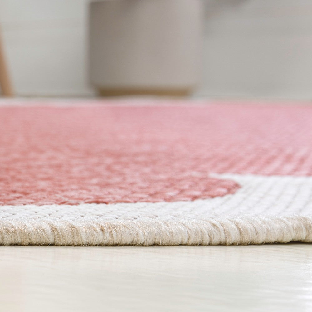 Raj Classic Cottage Two-tone Scalloped Indoor/Outdoor Area Rug