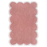 Raj Classic Cottage Two-tone Scalloped Indoor/Outdoor Area Rug
