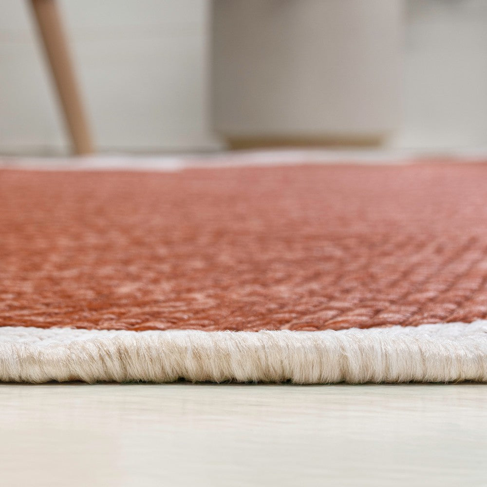 Raj Classic Cottage Two-tone Scalloped Indoor/Outdoor Area Rug