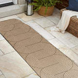 Fern Modern Geometric Arch Stripe Indoor/Outdoor Area Rug
