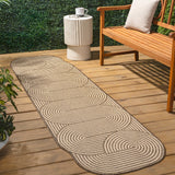 Fern Modern Geometric Arch Stripe Indoor/Outdoor Area Rug