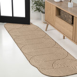 Fern Modern Geometric Arch Stripe Indoor/Outdoor Area Rug