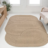 Fern Modern Geometric Arch Stripe Indoor/Outdoor Area Rug