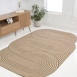 Fern Modern Geometric Arch Stripe Indoor/Outdoor Area Rug