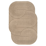 Fern Modern Geometric Arch Stripe Indoor/Outdoor Area Rug