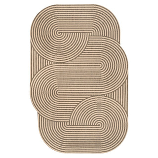 Fern Modern Geometric Arch Stripe Indoor/Outdoor Area Rug