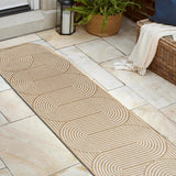 Fern Modern Geometric Arch Stripe Indoor/Outdoor Area Rug