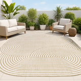 Fern Modern Geometric Arch Stripe Indoor/Outdoor Area Rug
