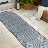 Fern Modern Geometric Arch Stripe Indoor/Outdoor Area Rug