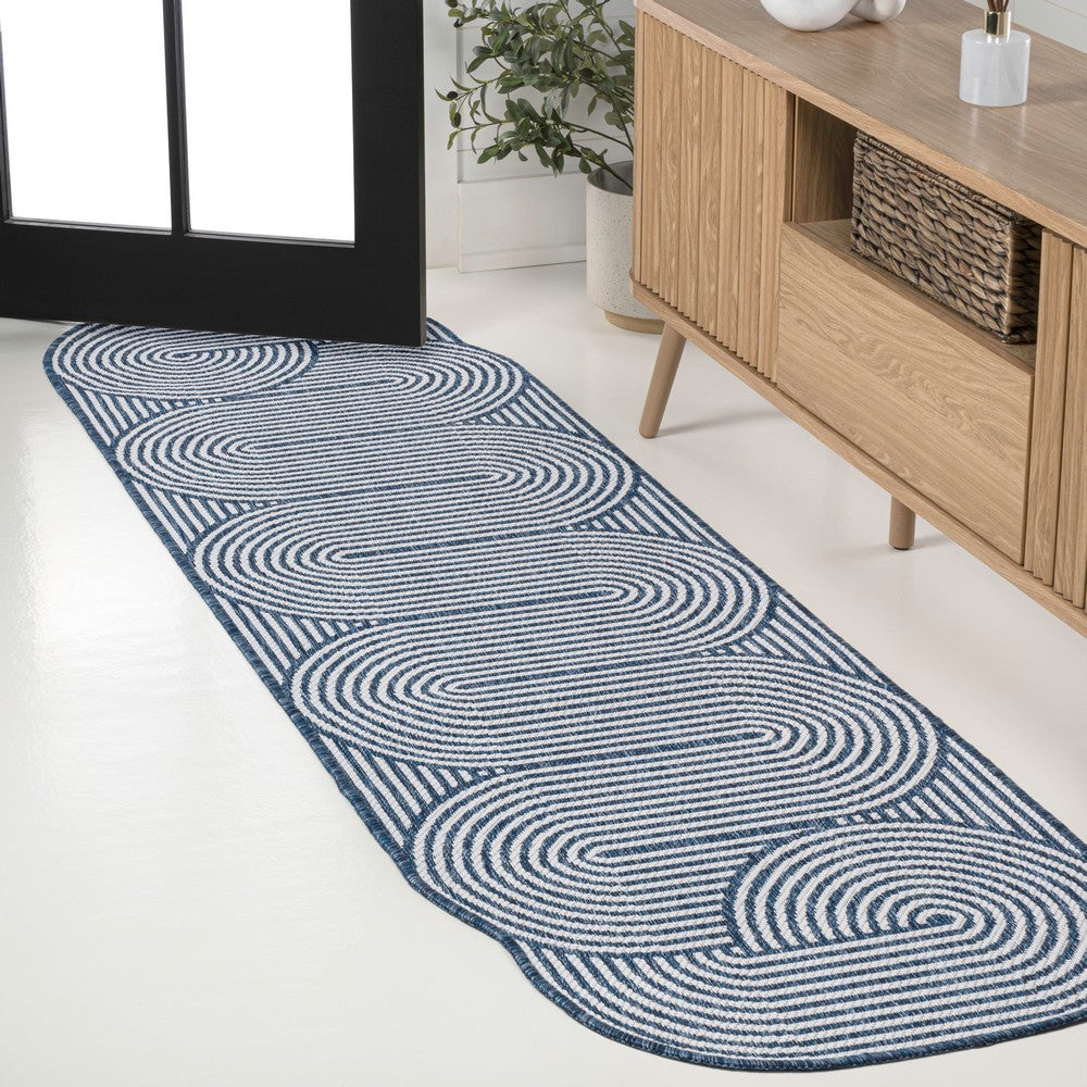 Fern Modern Geometric Arch Stripe Indoor/Outdoor Area Rug