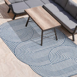 Fern Modern Geometric Arch Stripe Indoor/Outdoor Area Rug