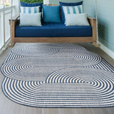 Fern Modern Geometric Arch Stripe Indoor/Outdoor Area Rug