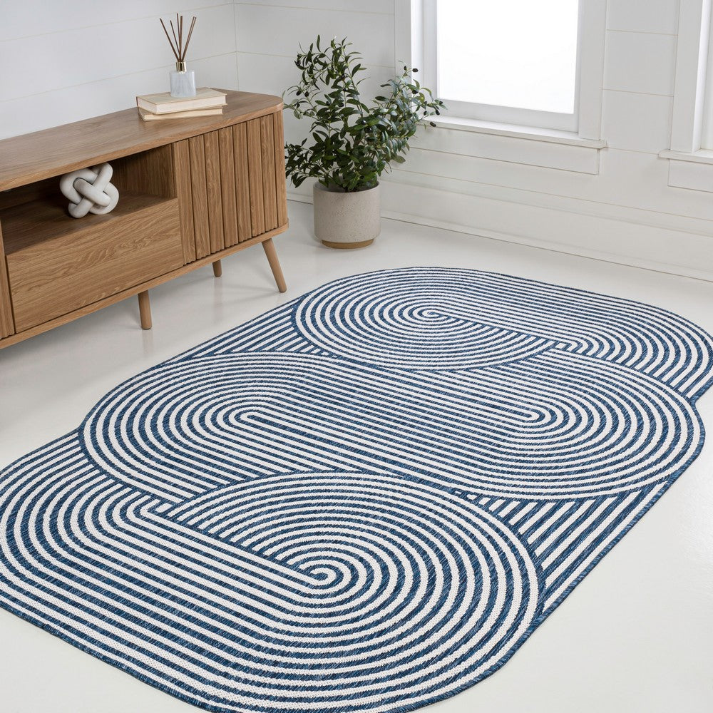 Fern Modern Geometric Arch Stripe Indoor/Outdoor Area Rug