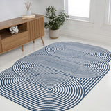 Fern Modern Geometric Arch Stripe Indoor/Outdoor Area Rug