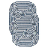 Fern Modern Geometric Arch Stripe Indoor/Outdoor Area Rug