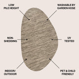 Ashoka Modern Rustic Abstract Indoor/Outdoor Area Rug