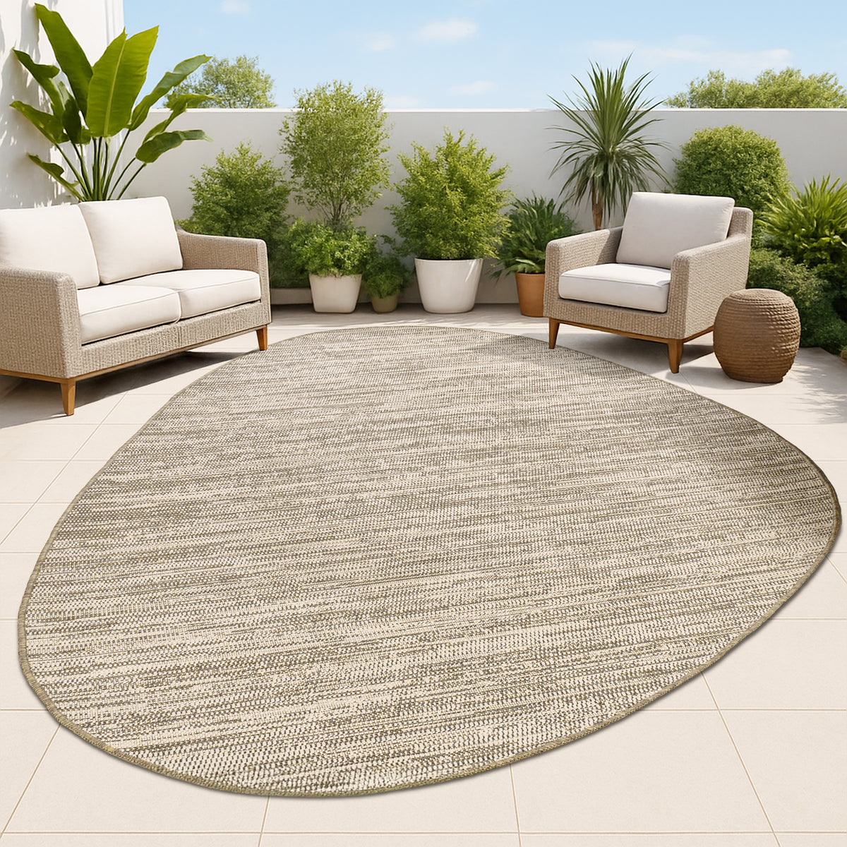 Ashoka Modern Rustic Abstract Indoor/Outdoor Area Rug