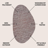 Ashoka Modern Rustic Abstract Indoor/Outdoor Area Rug