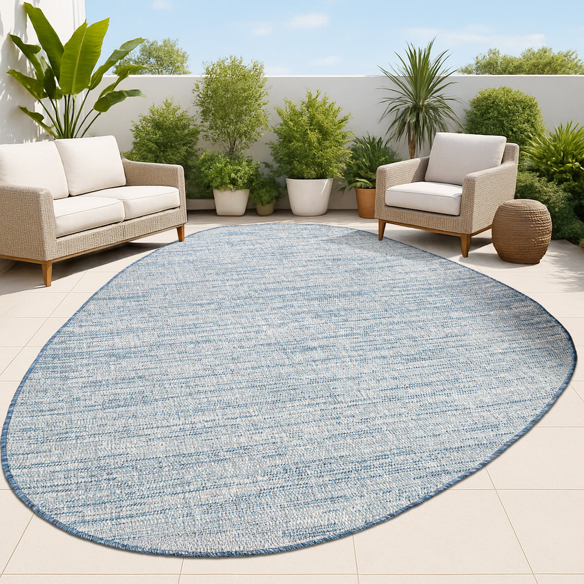 Ashoka Modern Rustic Abstract Indoor/Outdoor Area Rug