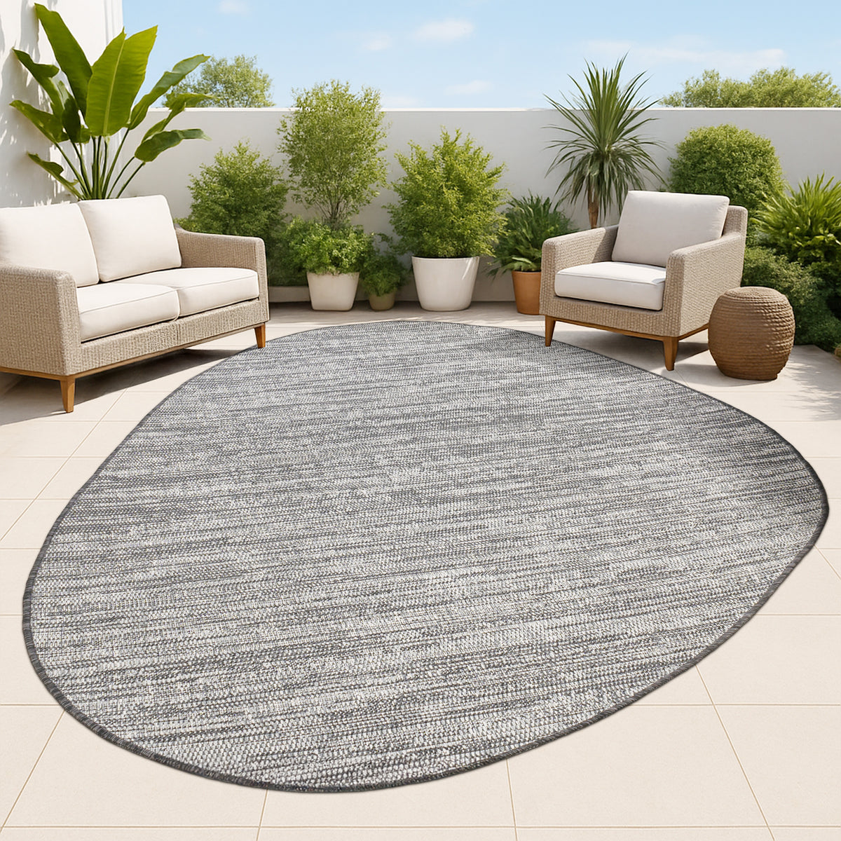 Ashoka Modern Rustic Abstract Indoor/Outdoor Area Rug