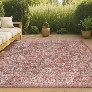 Hart Bohemian Textured Weave Floral Indoor/outdoor Area Rug