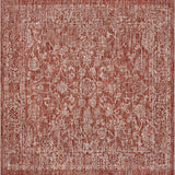 Hart Bohemian Textured Weave Floral Indoor/outdoor Square Rug