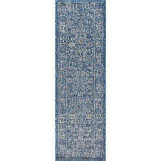Hart Bohemian Textured Weave Floral Indoor/outdoor Runner Rug