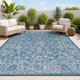 Hart Bohemian Textured Weave Floral Indoor/outdoor Area Rug