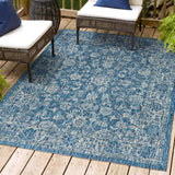 Hart Bohemian Textured Weave Floral Indoor/outdoor Area Rug