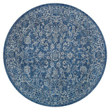 Hart Bohemian Textured Weave Floral Indoor/outdoor Round Rug