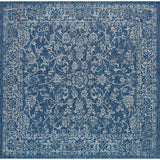 Hart Bohemian Textured Weave Floral Indoor/outdoor Square Rug